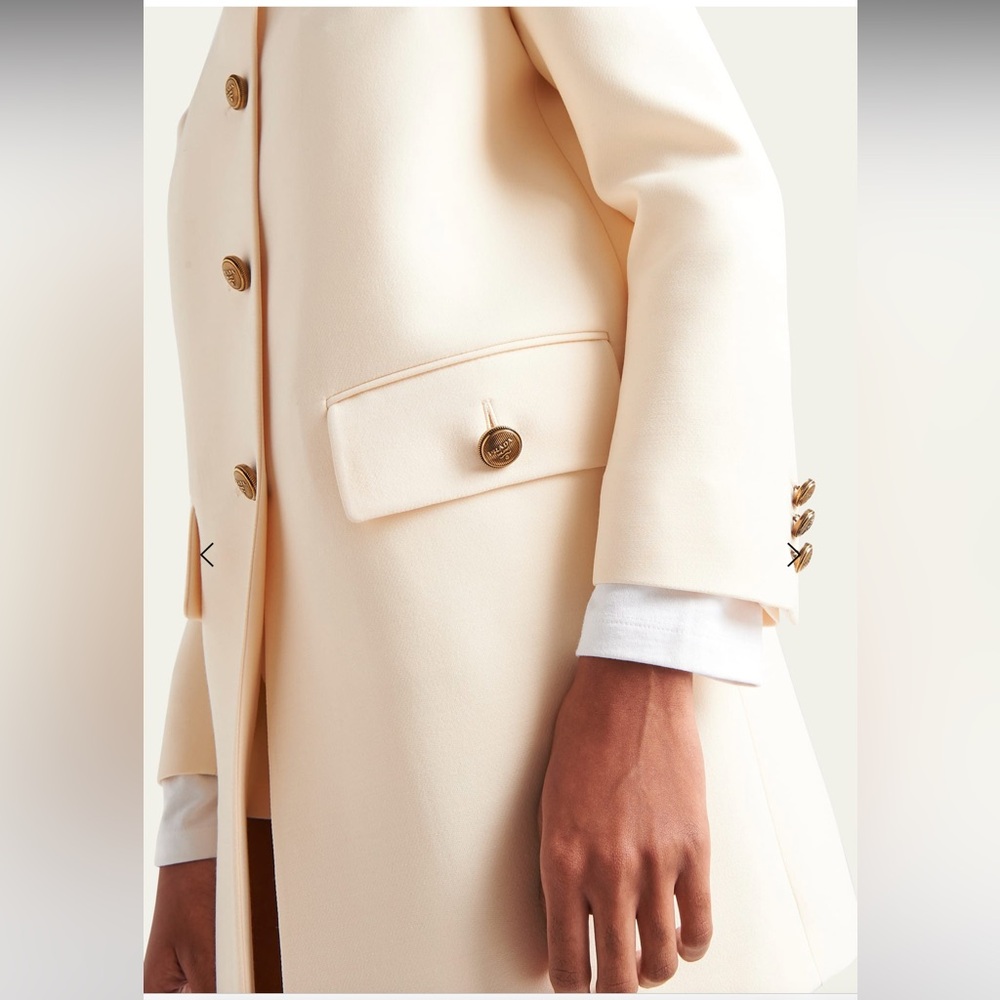 BNWT Prada Single-Breasted Tricotine Coat - Picture 4 of 4